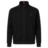U.S. POLO ASSN. Men Sweat Jacket with Stand-up Collar – Fleece Puffy, Zip-up Jacket, Cotton Blend
