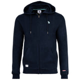 U.S. POLO ASSN. Men Sweat Jacket - Diagonal Fleece Carbon Finish, Zip Jacket, Hood, Cotton