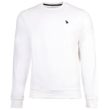 U.S. POLO ASSN. Men Sweatshirt - Diagonal Fleece Carbon Finish, Round Neck, Cotton