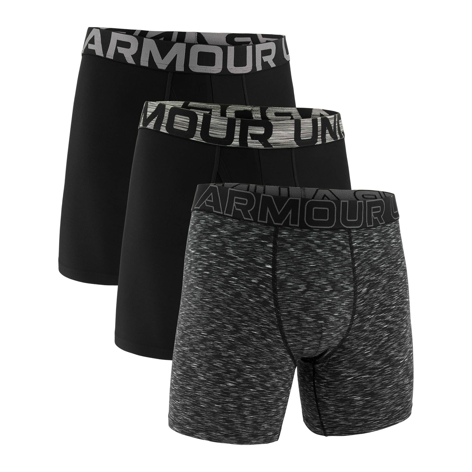 UNDER ARMOUR Herren Boxershorts, 3er Pack - Performance Tech Boxer Briefs - Space Dye 6 in, Stretch