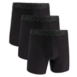 UNDER ARMOUR Herren Boxershorts, 3er Pack - Performance Tech Mesh Boxer Briefs Solid 6 in, Stretch, einfarbig