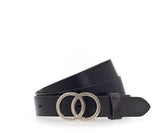 Vanzetti Ladies Belt - Full Leather Belt, Coupling Buckle, Shiny