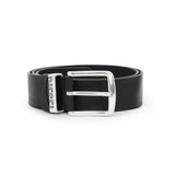 DIESEL Men's Belt - B-VISIBLE, Leather, Metal Buckle, Logo Embossing