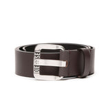 DIESEL Men's Belt - B-STAR II, Genuine Leather, Metal Buckle Clasp