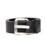 DIESEL Men's Belt - B-STAR II, Genuine Leather, Metal Buckle Clasp