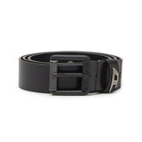 DIESEL Men's Belt - B-DAVE II, Leather, Metal Buckle, Logo Embossing