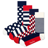 Happy Socks 4 pack unisex socks, gift box, mixed colours