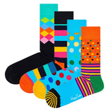 Happy Socks 4 pack unisex socks, gift box, mixed colours