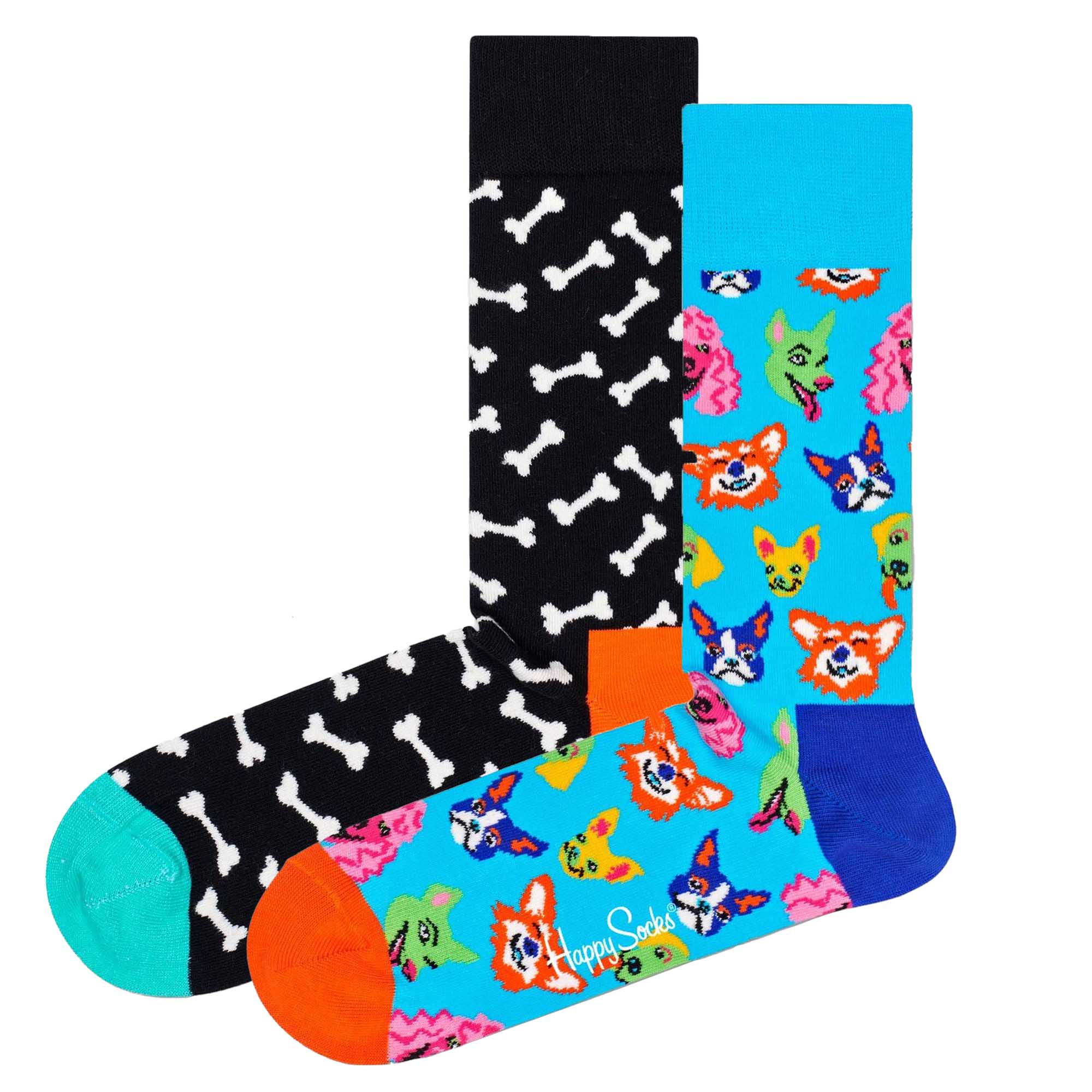Happy Socks Unisex Socken, 2er Pack - Geschenkbox, Farbmix
