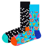 Happy Socks Unisex Socken, 2er Pack - Geschenkbox, Farbmix