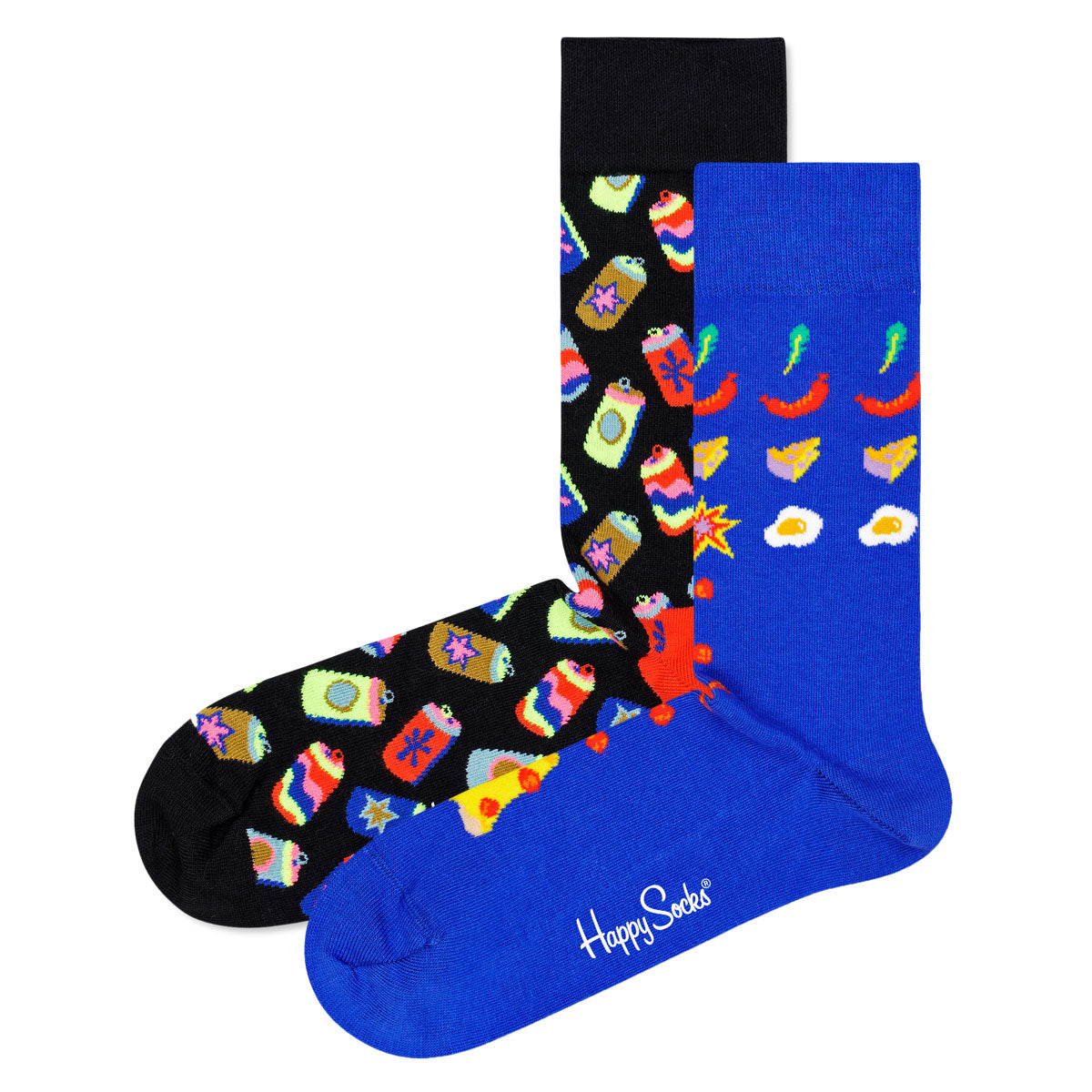 Happy Socks Unisex Socken, 2er Pack - Geschenkbox, Farbmix