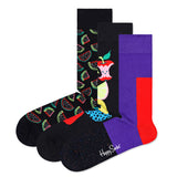 Happy Socks 3er Pack Unisex Socken - Geschenkbox, gemischte Farben