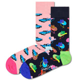 Happy Socks Unisex Socken, 2er Pack - Geschenkbox, Farbmix