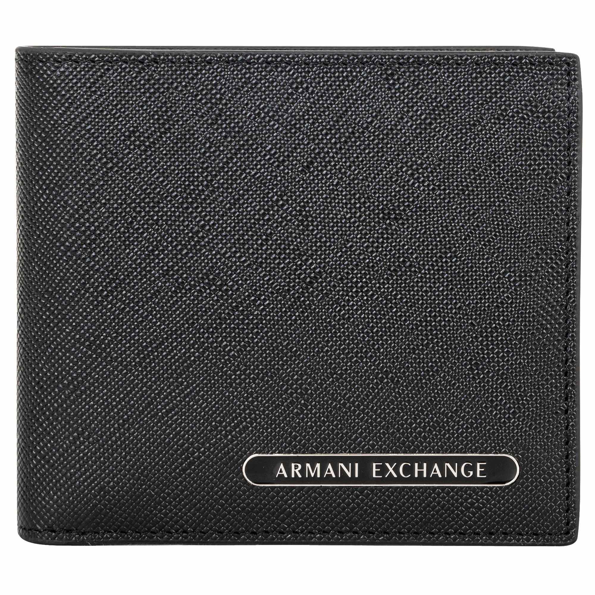 A|X ARMANI EXCHANGE Men's Wallet - Barcelona Bifold, Wallet, Genuine Leather, 10x12x2cm (H x W x D)