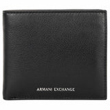 A|X ARMANI EXCHANGE Herren Geldbörse - Plain Leather Bifold, Geldbeutel, Echtleder, 10x12x2cm (HxBxT)