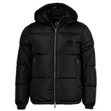 A|X ARMANI EXCHANGE Men's Down Jacket - Quilted jacket with hood, zipper, real down, warm lining