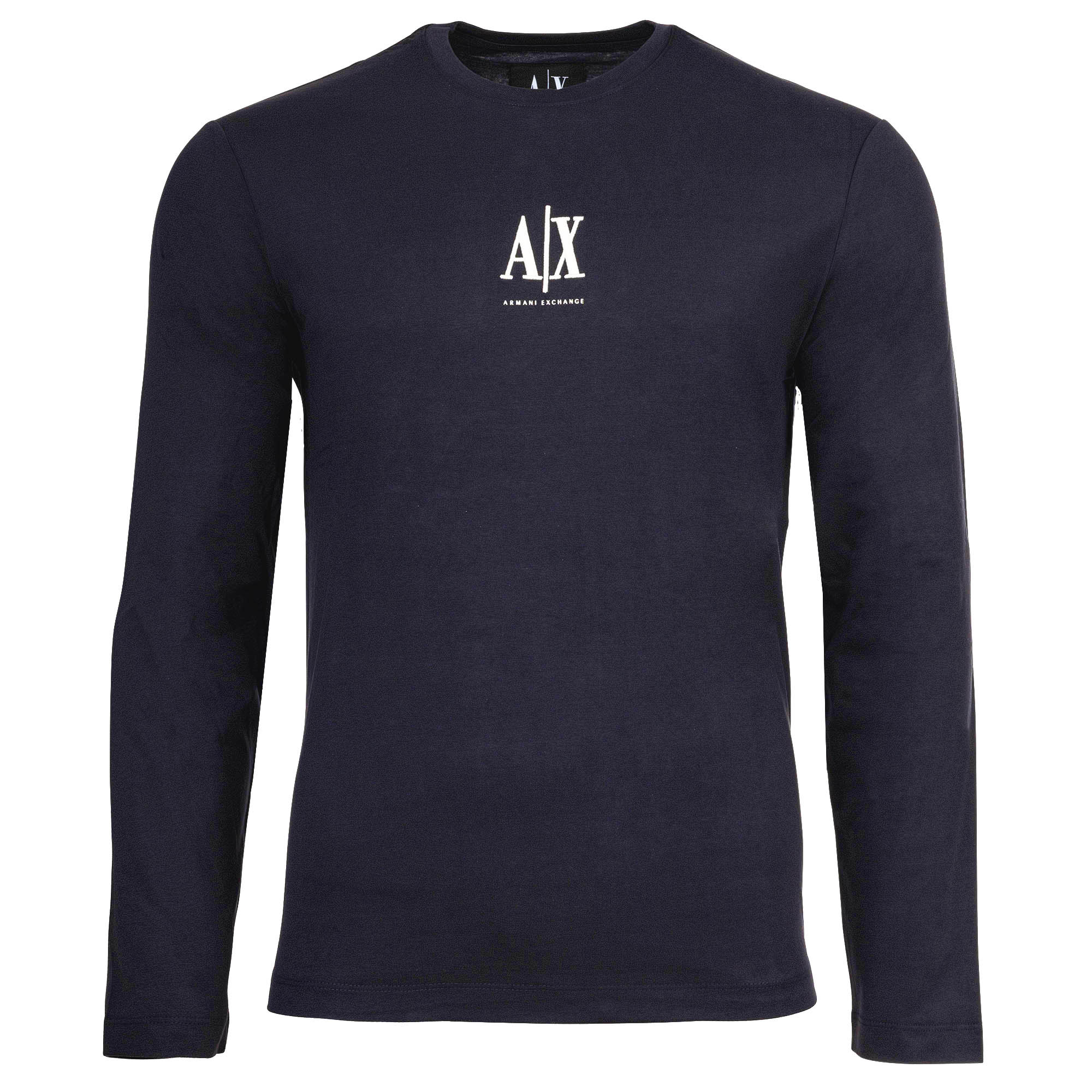 A|X ARMANI EXCHANGE Herren Langarmshirt - Longsleeve, Rundhals, Logo, Baumwolle