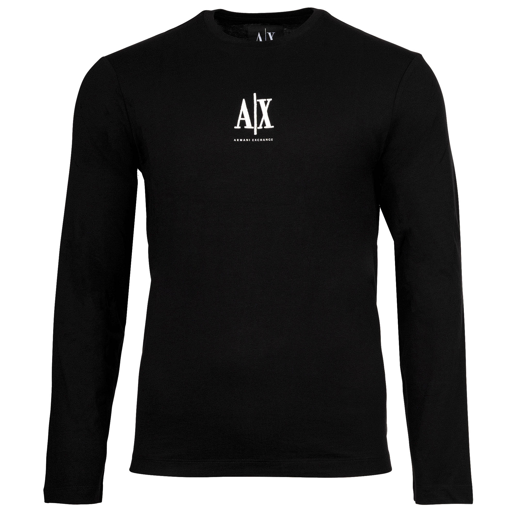 A|X ARMANI EXCHANGE Herren Langarmshirt - Longsleeve, Rundhals, Logo, Baumwolle