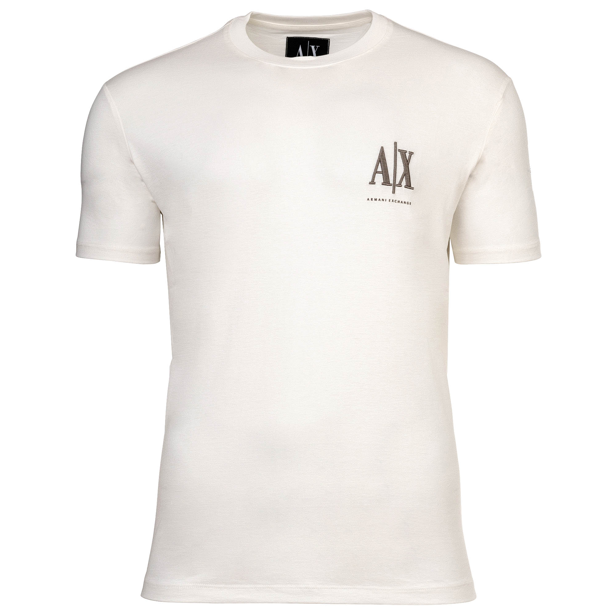 A|X ARMANI EXCHANGE Herren T-Shirt - Rundhals, Kurzarm, Logo Stickerei, Baumwolle