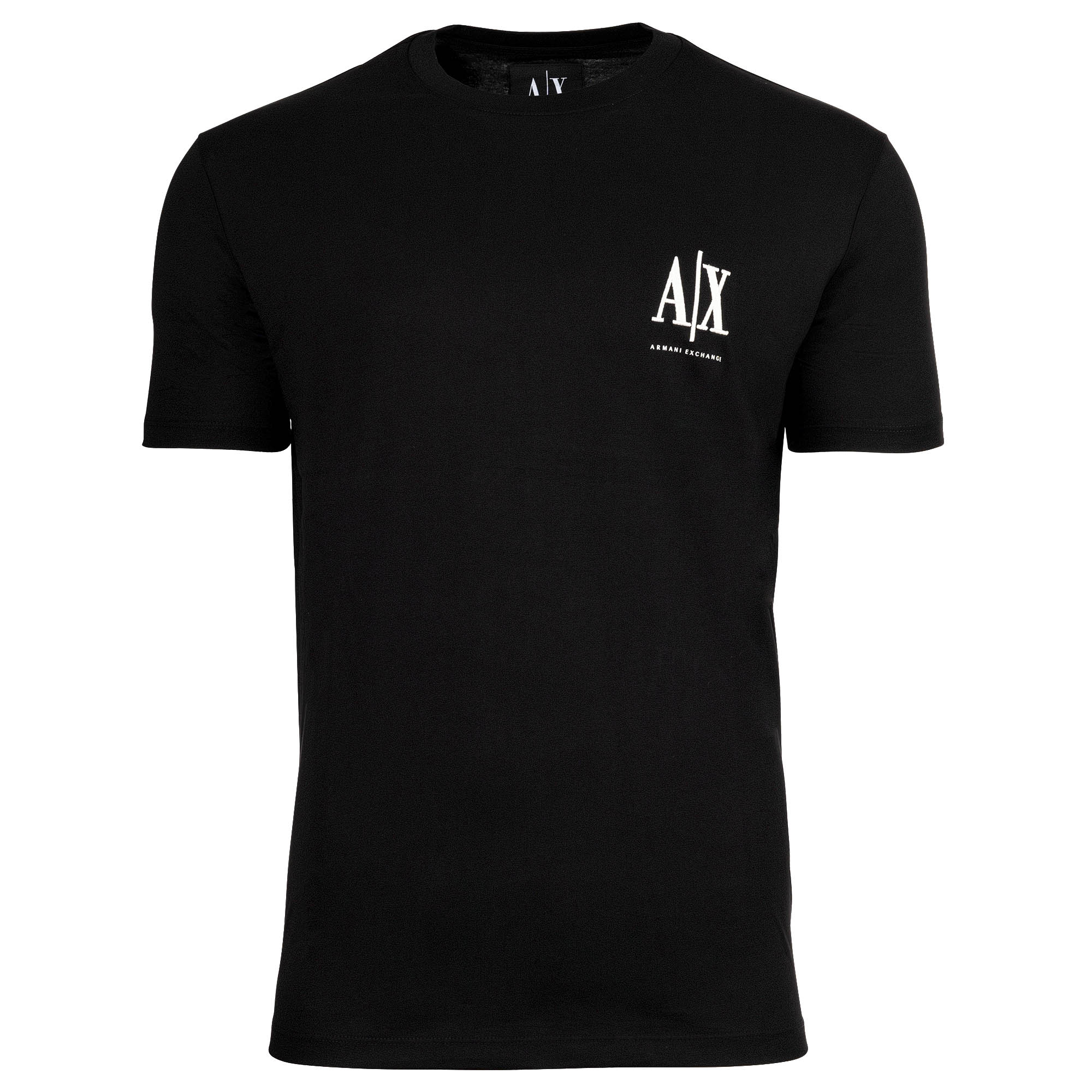 A|X ARMANI EXCHANGE Herren T-Shirt - Rundhals, Kurzarm, Logo Stickerei, Baumwolle
