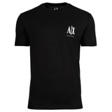 A|X ARMANI EXCHANGE Men's T-Shirt - Round Neck, Short Sleeves, Logo Embroidery, Cotton