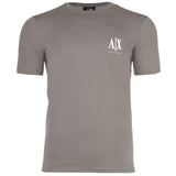 A|X ARMANI EXCHANGE Men's T-Shirt - Round Neck, Short Sleeves, Logo Embroidery, Cotton