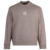 A|X ARMANI EXCHANGE Herren Sweatshirt - Pullover, Rundhals, Logo, Baumwoll-Mix