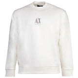 A|X ARMANI EXCHANGE Herren Sweatshirt - Pullover, Rundhals, Logo, Baumwoll-Mix