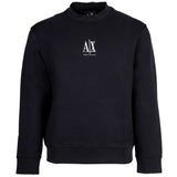 A|X ARMANI EXCHANGE Herren Sweatshirt - Pullover, Rundhals, Logo, Baumwoll-Mix