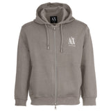 A|X ARMANI EXCHANGE men's hooded sweat jacket - hoodie full-zip, cotton blend
