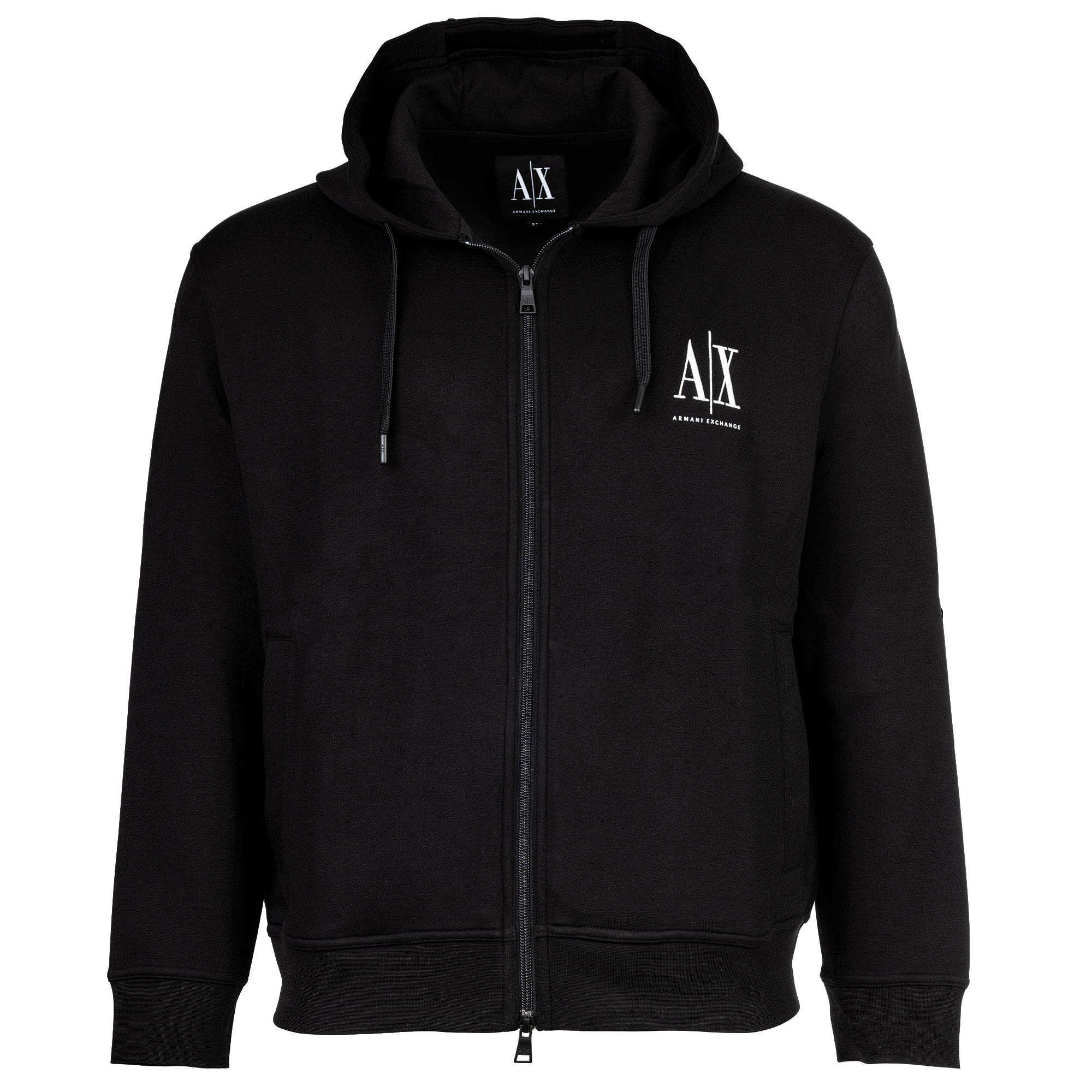 A|X ARMANI EXCHANGE Herren Sweatjacke mit Kapuze - Hoodie Full-Zip, Baumwoll-Mix
