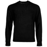 A|X ARMANI EXCHANGE Men’s Knit Sweater - Crew Neck, Allover Wave Pattern, Wool Blend, Regular Fit