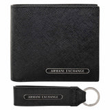 A|X ARMANI EXCHANGE Herren Geldbörse und Schlüsselanhänger - Barcelona Gift Set, Echtleder, 15,8x19x3cm (HxBxT)