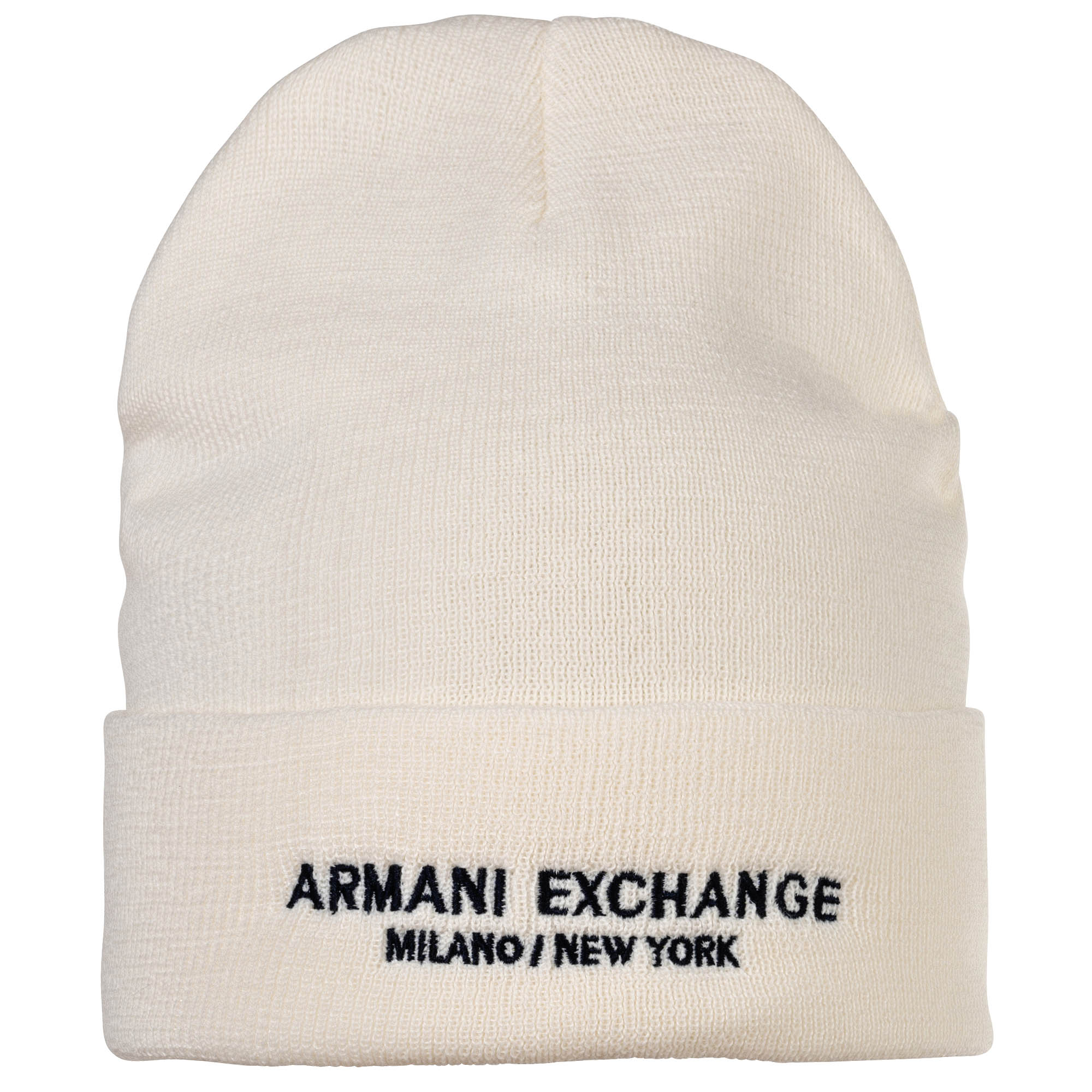 A|X ARMANI EXCHANGE Herren Mütze - Cappello Beanie, Rippstrick, Logo, One Size