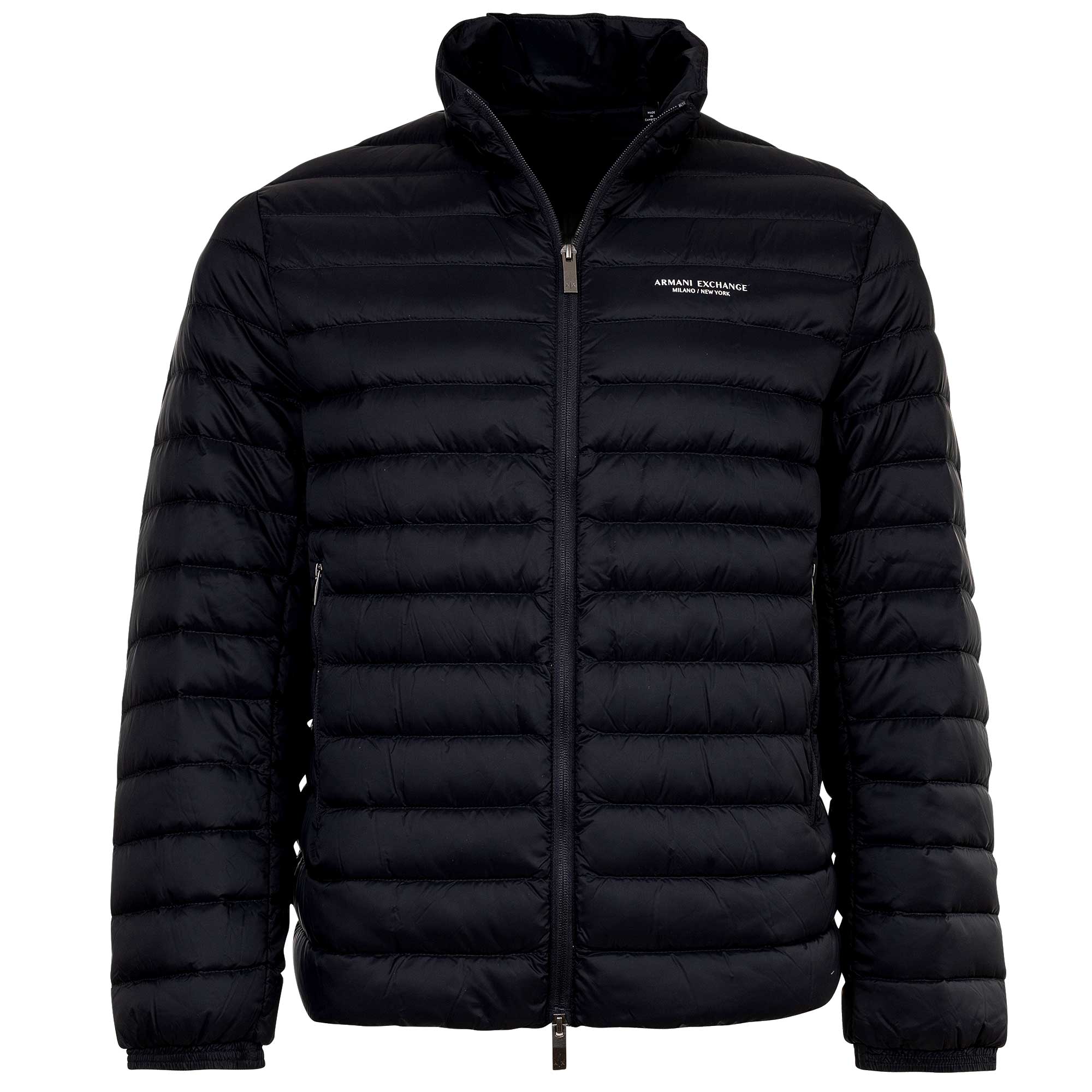 A|X ARMANI EXCHANGE Men’s Quilted Down Jacket - Padded Jacket, Stand-Up Collar, Regular Fit