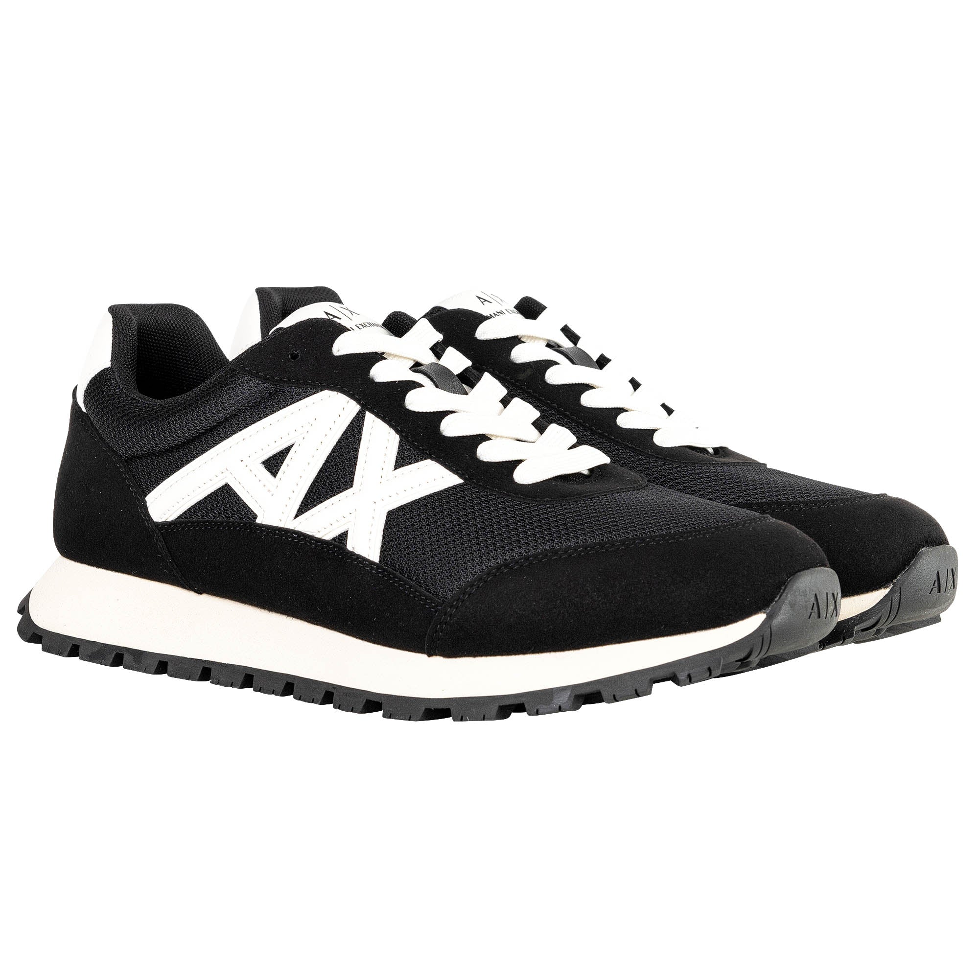 A|X ARMANI EXCHANGE Herren Sneaker - Microsuede, Mesh, Retro, Logo