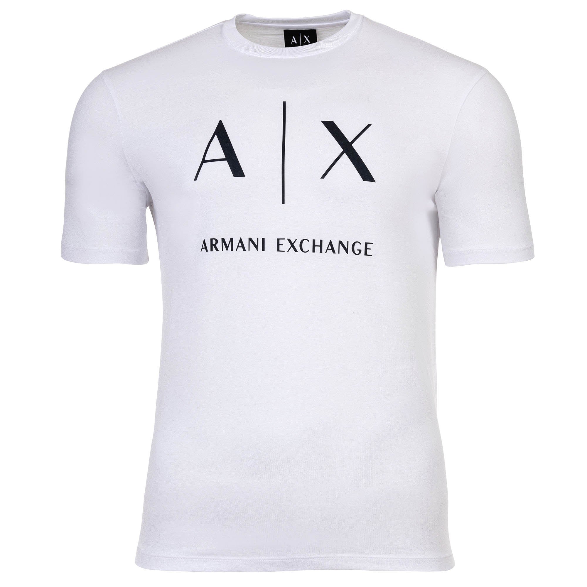 A|X ARMANI EXCHANGE Men's T-shirt - Round neck, short sleeves, logo print, cotton