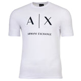 A|X ARMANI EXCHANGE Men's T-shirt - Round neck, short sleeves, logo print, cotton