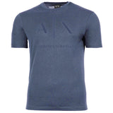 A|X ARMANI EXCHANGE Men's T-shirt - Round neck, short sleeves, logo print, cotton
