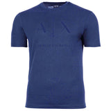 A|X ARMANI EXCHANGE Herren T-Shirt - Rundhals, Kurzarm, Logoprint, Baumwolle