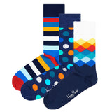 Happy Socks 3 pack unisex socks, gift box, mixed colours