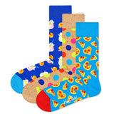 Happy Socks 3er Pack Unisex Socken - Geschenkbox, gemischte Farben
