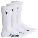 U.S. POLO ASSN. Herren Tennissocken, 3er Pack - Sportsocken, Logo, Baumwoll-Mix