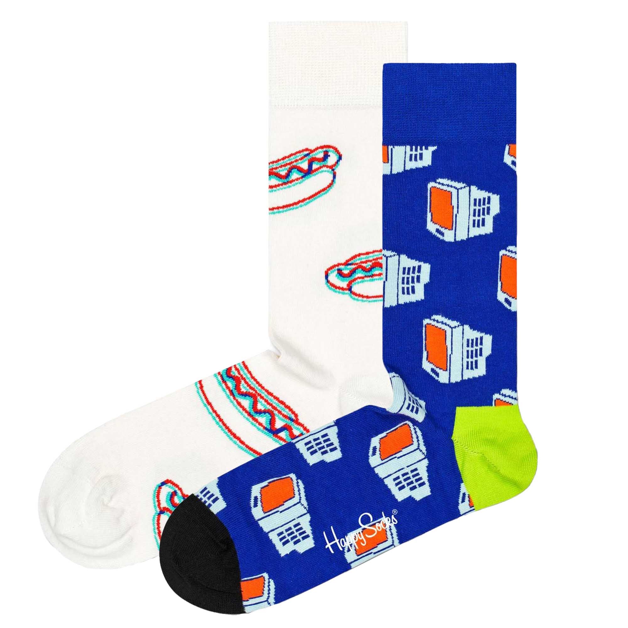 Happy Socks Unisex Socken, 2er Pack - Geschenkbox, Farbmix