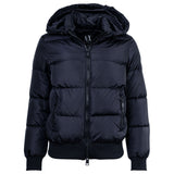 A|X ARMANI EXCHANGE Women's Down Jacket - Quilted Jacket with Hood, Zipper, Real Down, Warm Lining