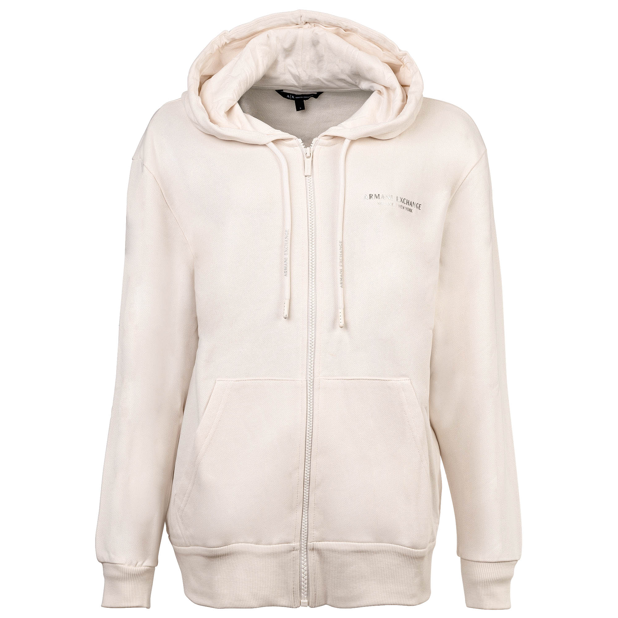 A|X ARMANI EXCHANGE Damen Sweatjacke - Reißverschluss, Kapuze, Logo
