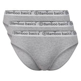 Bamboo basics ladies briefs YARA, 3-pack - Logo waistband, breathable, Single Jersey