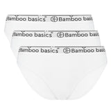 Bamboo basics Damen Slips YARA, 3er Pack - Logo-Bund, atmungsaktiv, Single Jersey