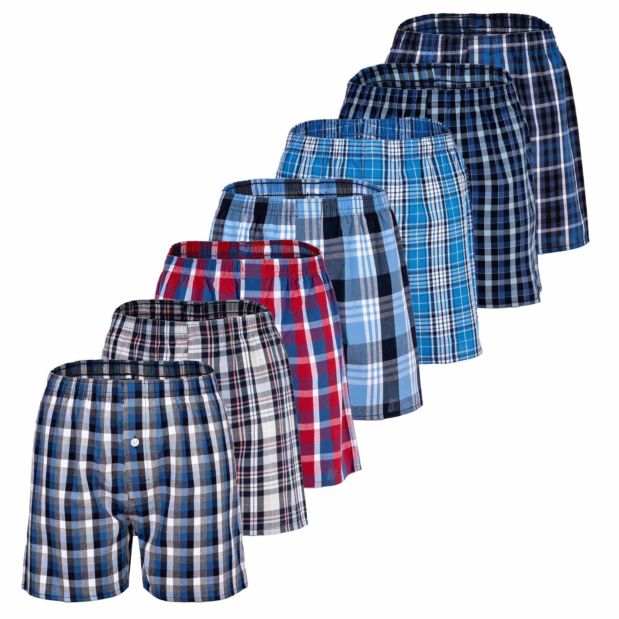 YOURBASICS Boys Web Boxer Shorts, 7-Pack - American Boxer Shorts, Patterned, Economy Pack