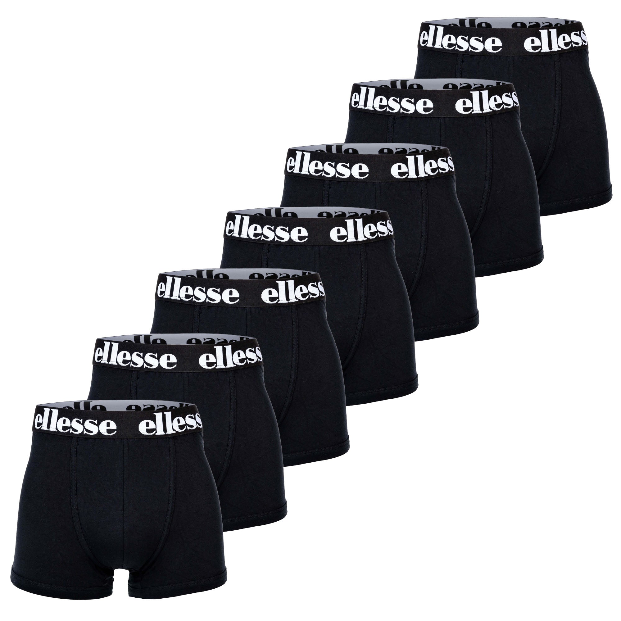 ellesse Herren Boxer Shorts, 7er Pack - Yema 7 Pack Boxer Shorts, Logo, Cotton Stretch